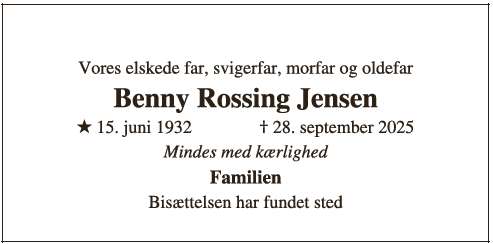 Benny Rossing Jensen