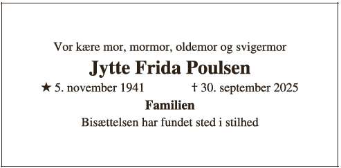 Jytte Frida Poulsen - 30622