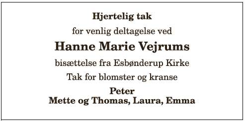 Hanne Marie Vejrum 1210386449