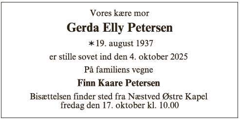 Gerda Elly Petersen  67515