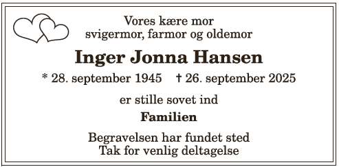 Inger Jonna Hansen - 1210387791