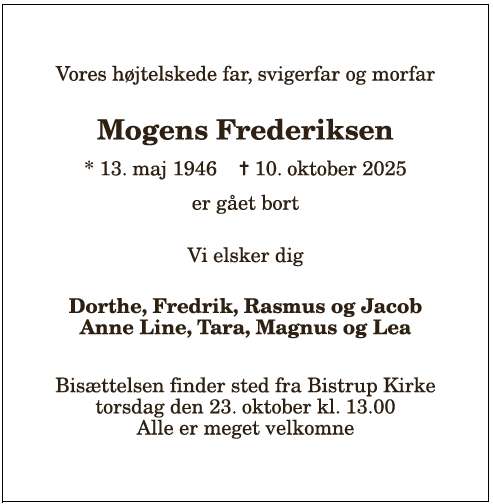 Mogens Frederiksen - 1210387931
