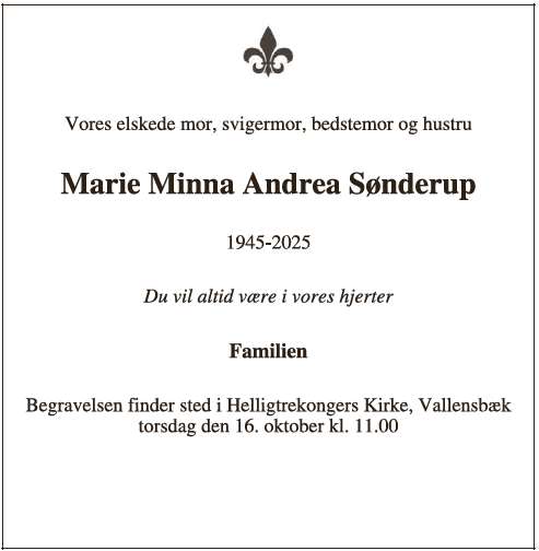 Marie MinnaAndreaSønderup