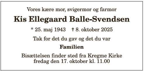 Kis Ellegaard Balle-Svendsen 1210387851