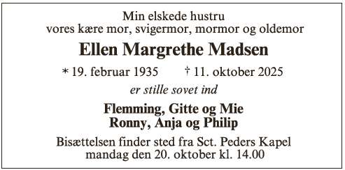 Ellen Margrethe Madsen  67627