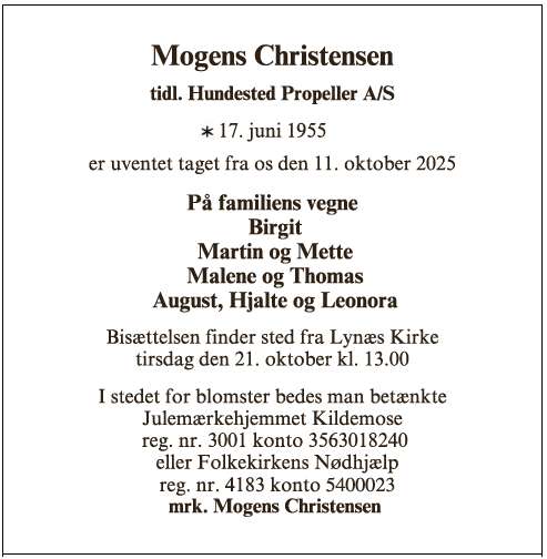 Mogens Kaj Christensen  67686