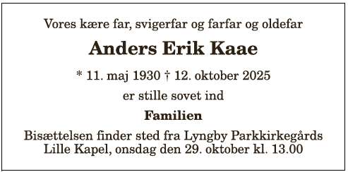Anders Erik Kaae - 1210388494