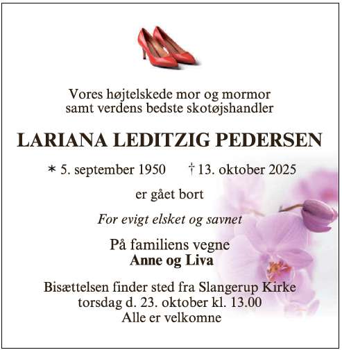 Lariana Leditzig Pedersen   - 67667