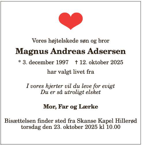 Magnus Andreas Adsersen - 1210388381