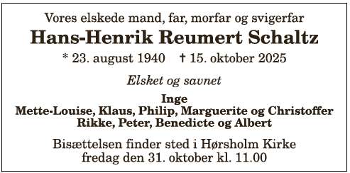 Hans-Henrik Reumert Schaltz - 1210388558