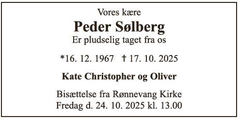 Peder Sølberg.