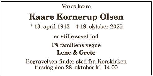 Kaare Kornerup Olsen - 1210388838