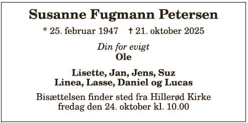 Susanne Petersen - 1210389003