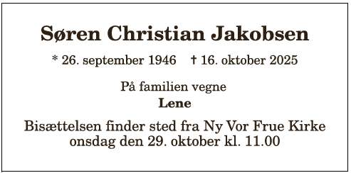 Søren Christian Jakobsen - 1210388572