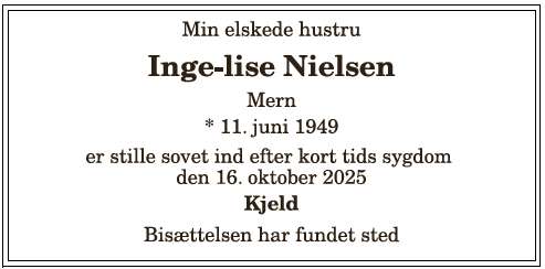 Inge-lise Nielsen - 1210388851