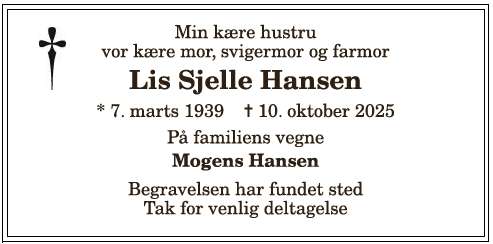 Lis Ingrid Sjelle Hansen - 1210388179