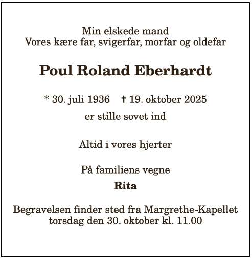 Poul Roland Eberhardt - 1210388977
