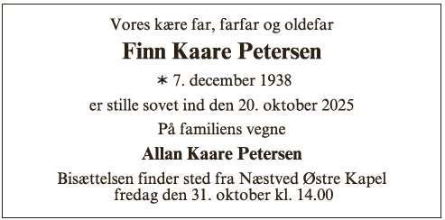 Finn Kaare Petersen - ID 68008