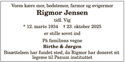 Rigmor Jensen - 1210389196