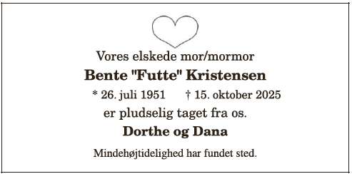 Bente "Futte" Kristensen: 19493