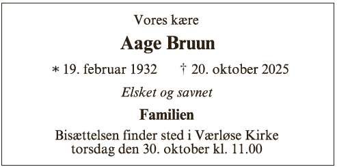 Aage Bruun - ID 67975