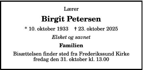 Birgit Petersen - 1210389341