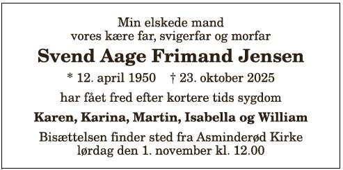 Svend Aage Frimand Jensen 1210389337