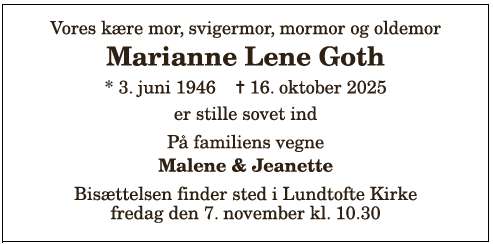 Marianne Lene Goth 1210389402
