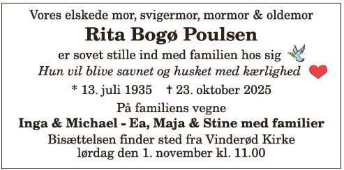 Rita Bogø Poulsen - 1210389366