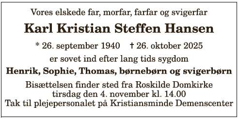 Karl Kristian Steffen Hansen - 121038972