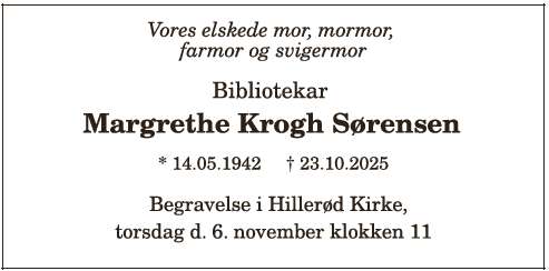 Margrethe Krogh Sørensen - ID: 19543