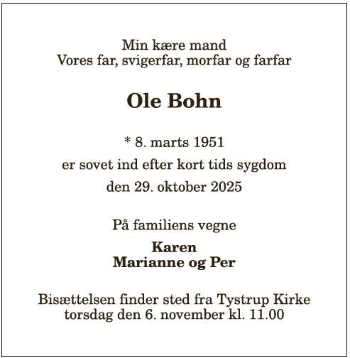 Ole Bohn - 1210389977