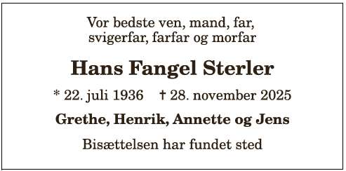 Hans Fangel Sterler - 1210393134