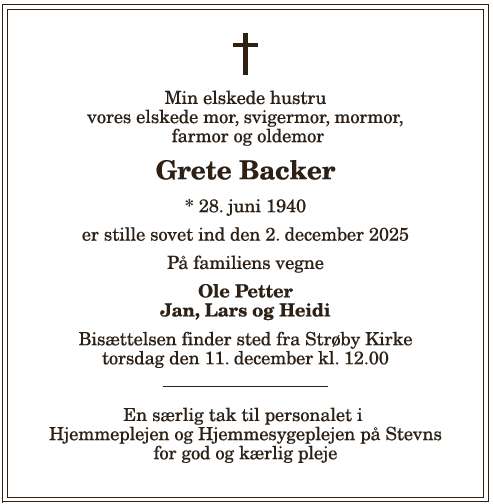 Grete Backer - 1210393415
