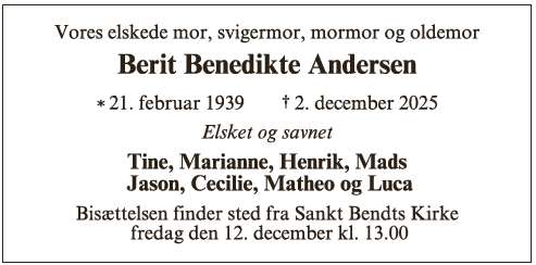 Berit Benedikte Andersen