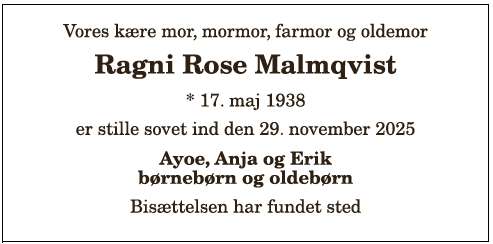 Ragni Rose Malmqvist