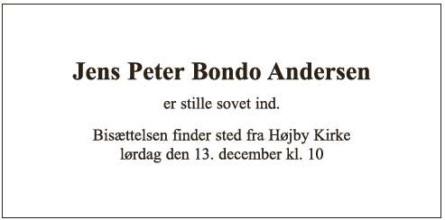 Jens Peter Bondo Andersen