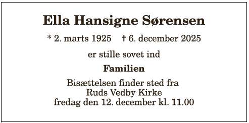 Ella Hansigne Sørensen