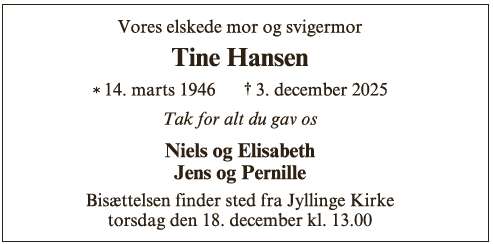 Tine Hansen - ID 69625