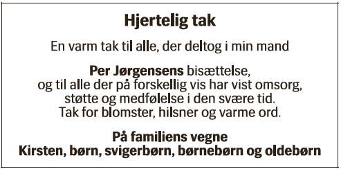 Per Jørgensen - Takannonce
