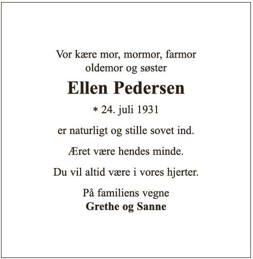 Ellen Pedersen