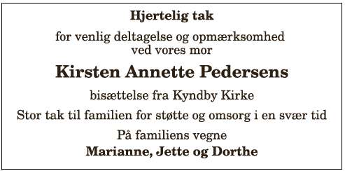 Kirsten Annette Pedersen - 1210392798