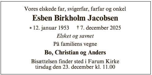Esben Birkholm Jacobsen - ID 69736