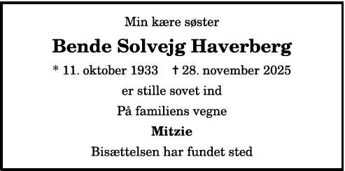 Bende Solvejg Haveberg
