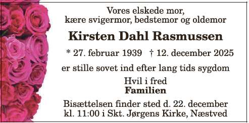 Kirsten Dahl Rasmussen - ID: 19933
