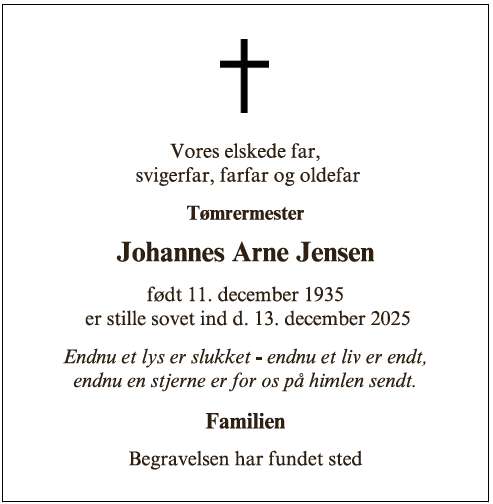 Johannes Arne Jensen - ID 69852