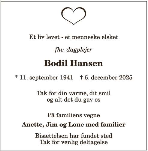Bodil Elise Hansen - 1210393987