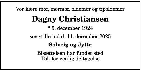 Dagny Christensen - 1210394602