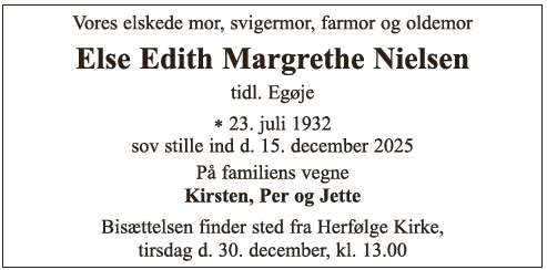 Else Edith Margrethe Nielsen