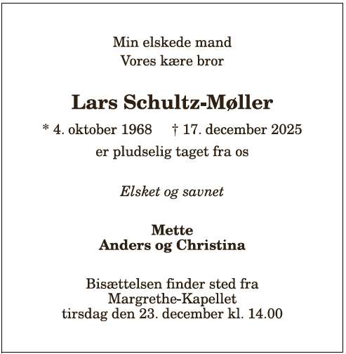 Lars Schultz-Møller - 1210394880